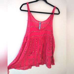 Free People Flowy Striped Tank Top Size M